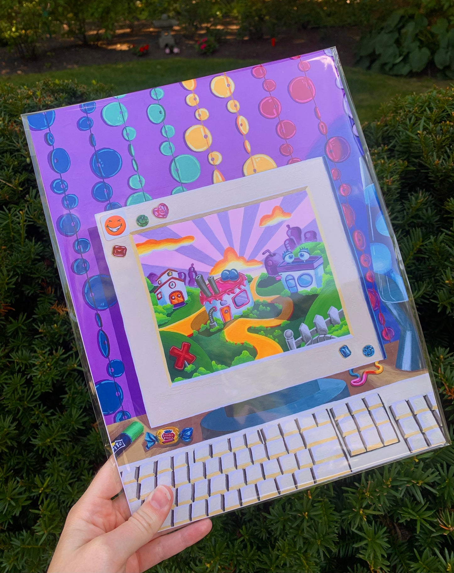 Inspired by “Purble Place” Nostalgia, 9”x12” Print