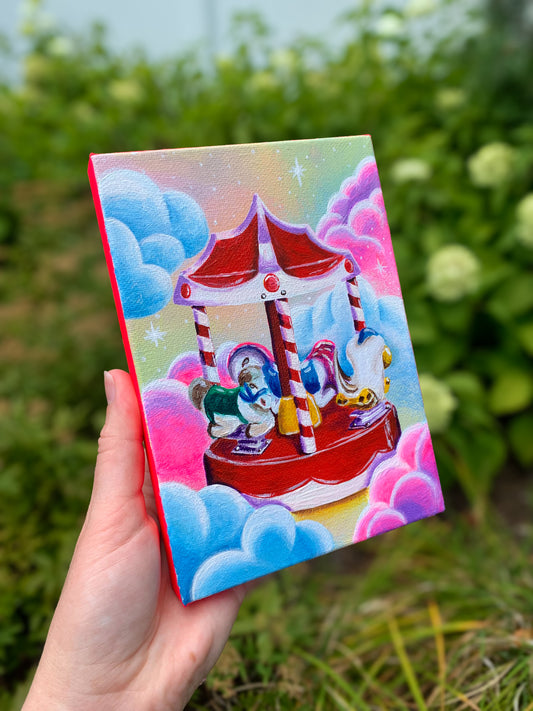 A Distant Memory as a Dream, 5”x7” Original Painting