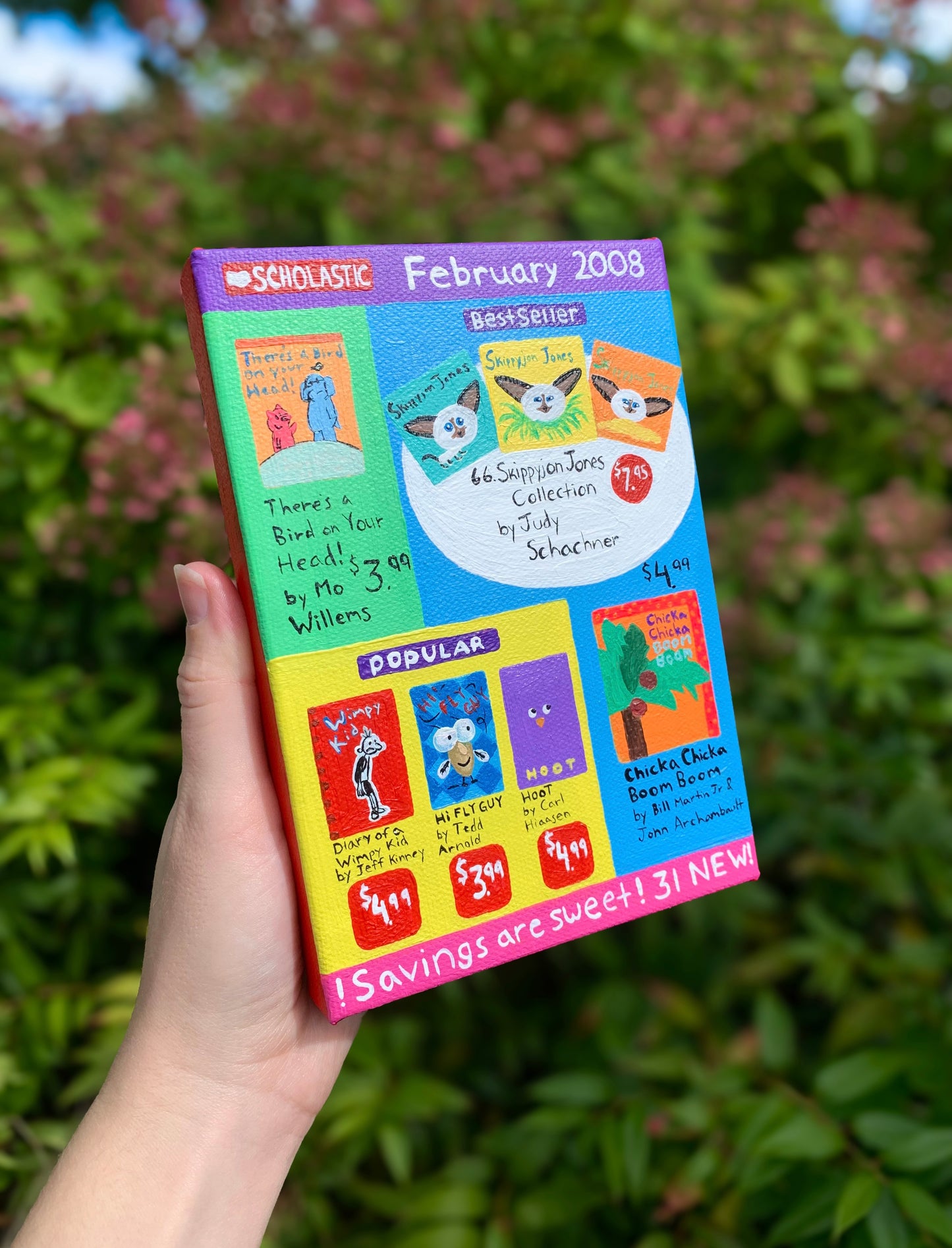 2008 Book Fair Pamphlet, 5”x7” Original Painting