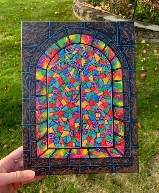 Castle of Color, 9”x12” Original Painting