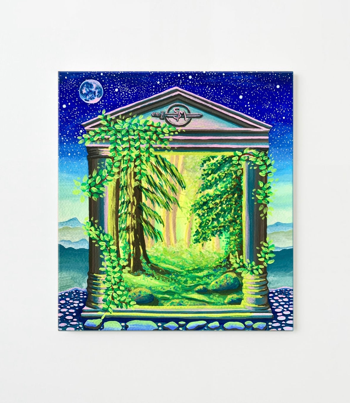 From One Land to Another, 9”x10” Original Painting