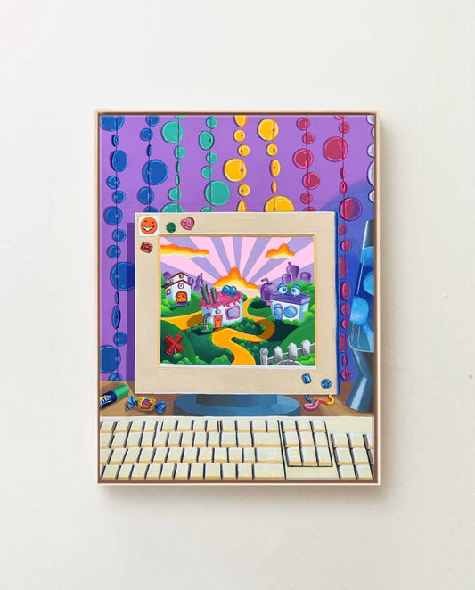 Inspired by “Purble Place” Nostalgia, 9”x12” Print