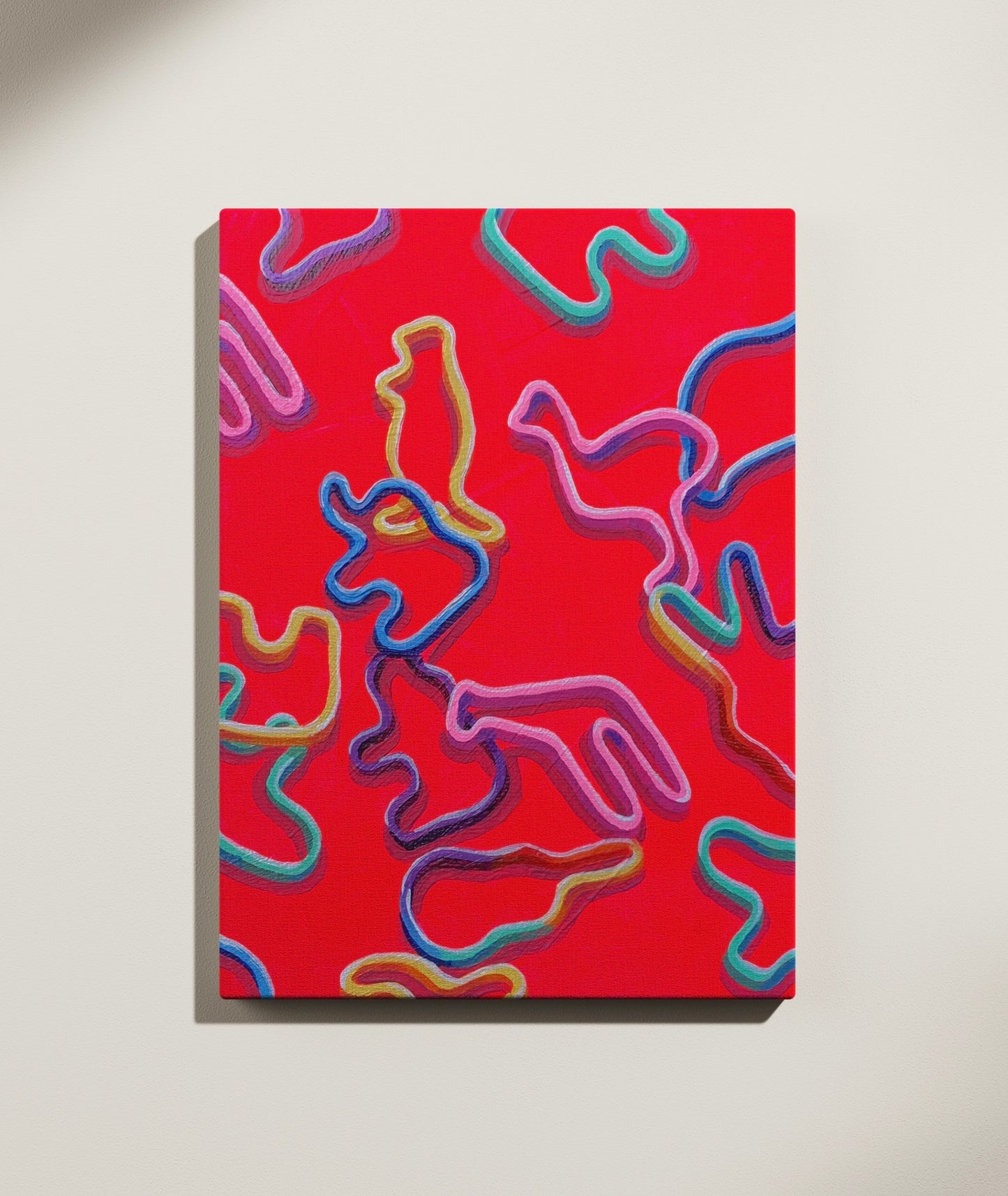 Sillybands, 5”x7” Original Painting