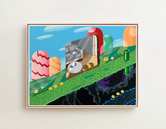 Inside a Video Game, 9”x12” Print