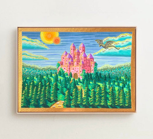 A Far Away Land, 5”x7” Original Painting