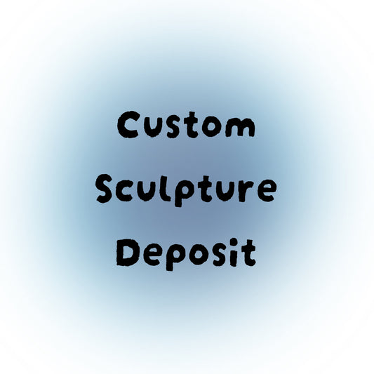 Custom Zoopal Sculpture & Bowl of Grits 30% Deposit