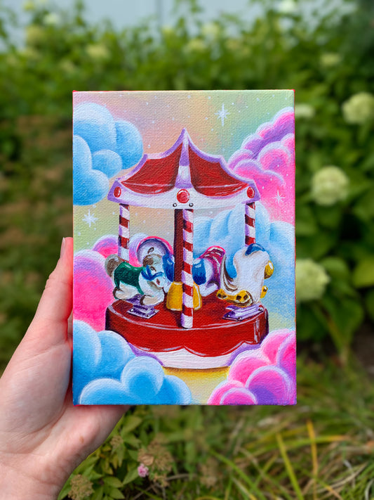 A Distant Memory as a Dream, 5”x7” Original Painting