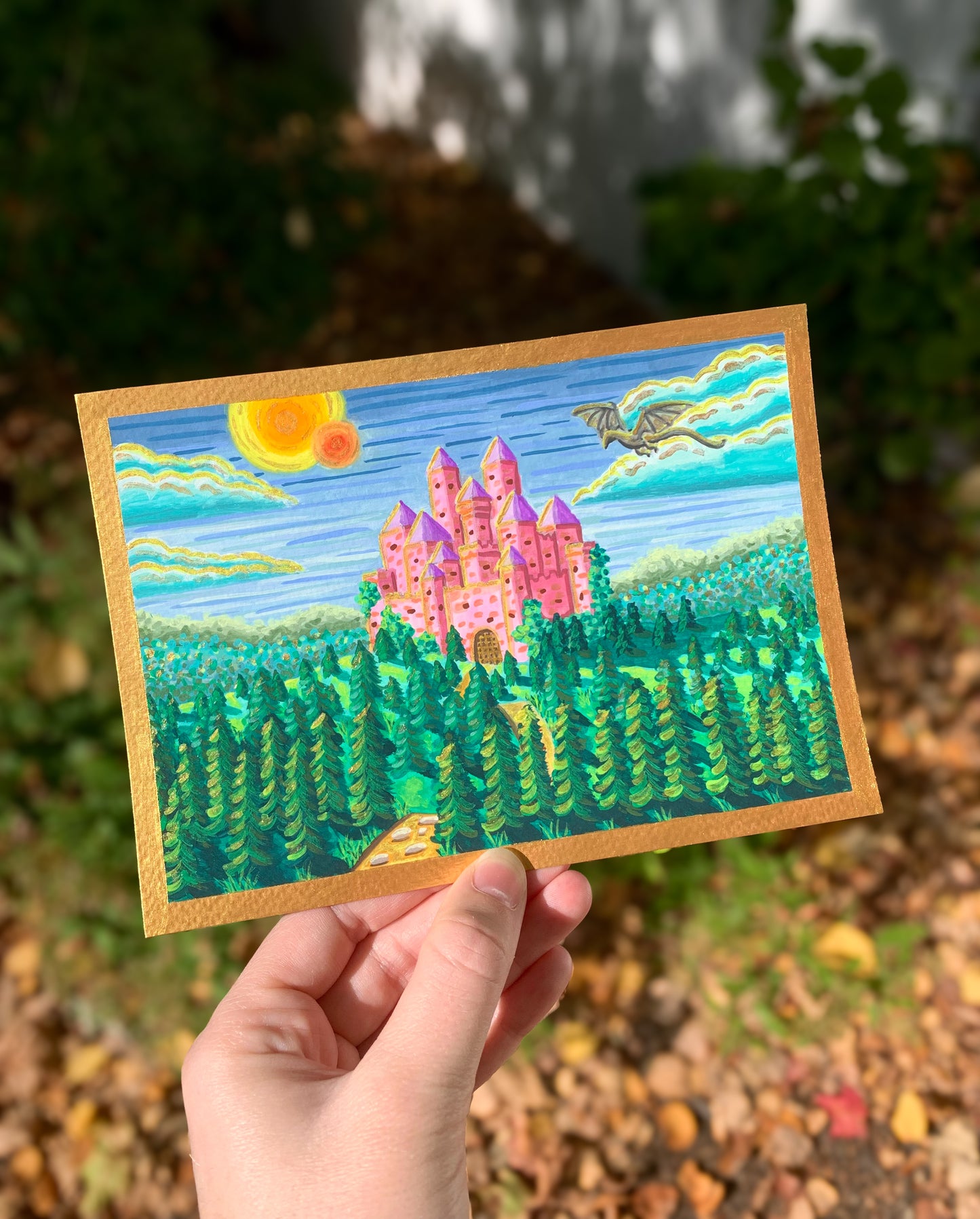 A Far Away Land, 5”x7” Original Painting